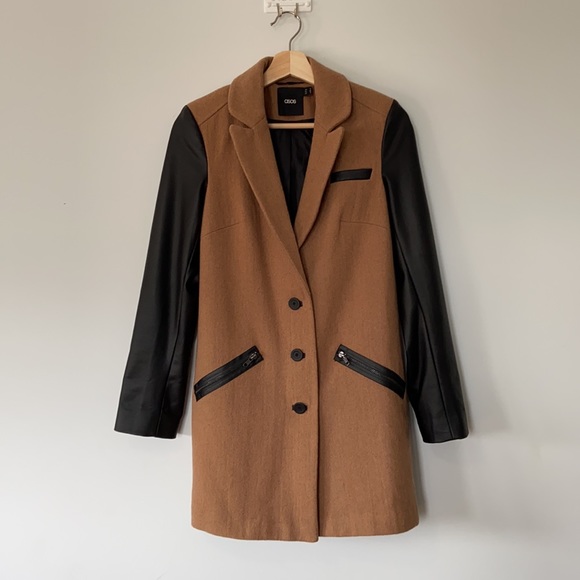 ASOS Jackets & Blazers - ASOS Camel Wool Blazer Jacket